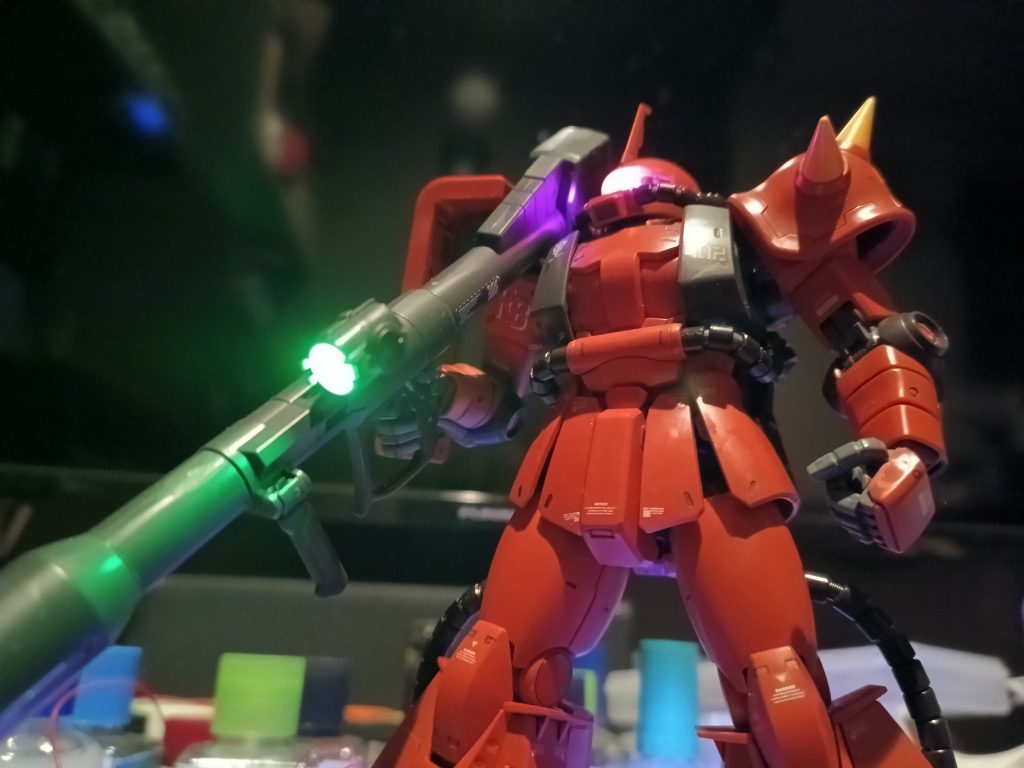 MG 高機動型ザクII ジョニー•ライデン専用 LED組込み–9枚目/制作者：福田　義康