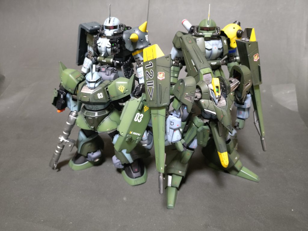 ドイツ空軍機のイメージのザク達