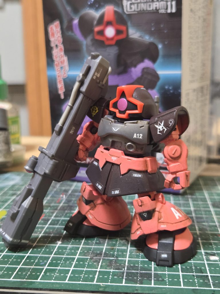 いつもの直塗り筆塗りリペイント百均シールと手持ち水転写デカール貼り