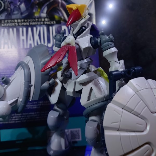 ジークアクス版ギャンをパチ組！ハクジでっけぇ！そして例の如く素直に完成させずに妙な事を···(イツモノビョーキ)（2枚目）