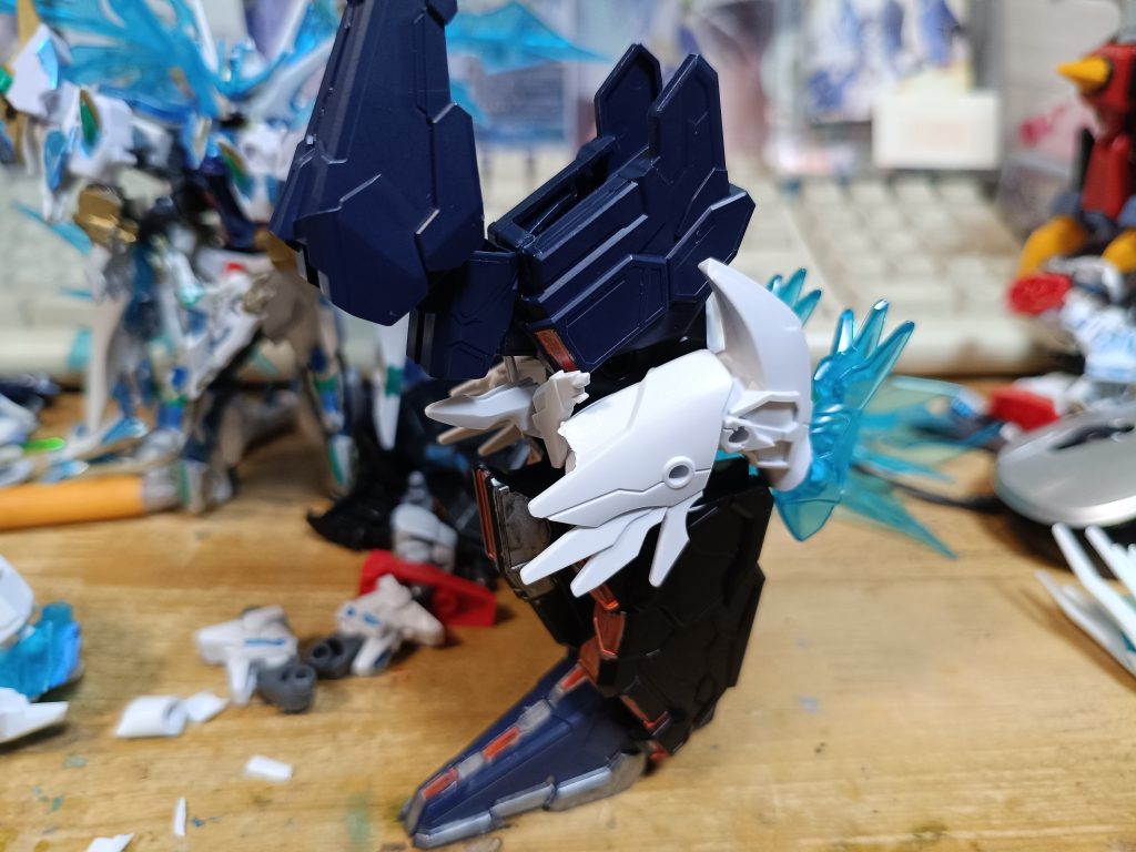 テスト合体足　　以上です　まだ合体した姿を自分も確認できてないからどんな姿になるか楽しみではある　昨日塗装したパーツ使わないと言う落ちは悲しい(´；ω；｀)