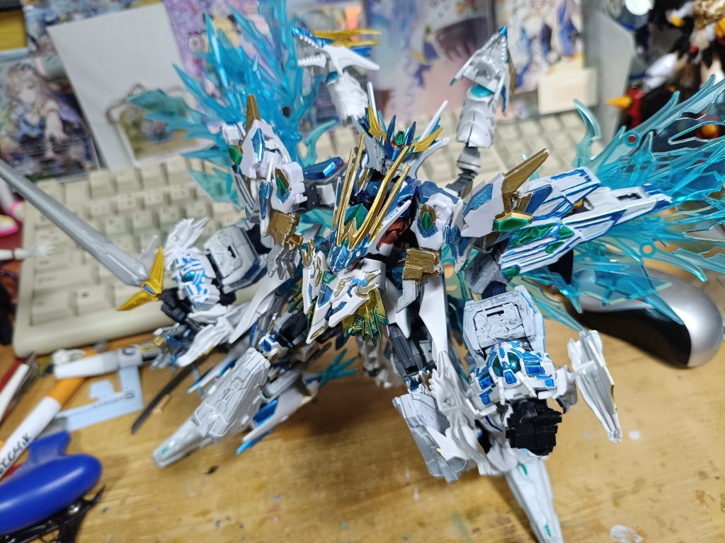 以上です　はたして今後この機体の進化今のところは関節パーツをなんとかしたいかな　