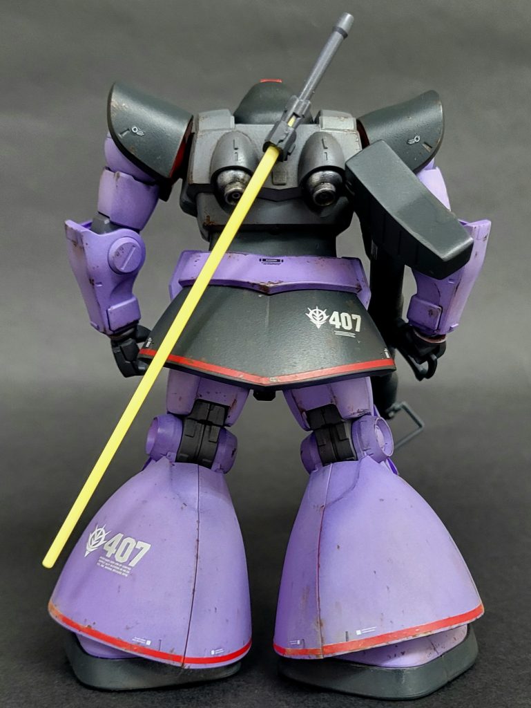 カラーレシピ紫…タミヤ アクリル パープル＋タミヤ アクリル フラットホワイト黒・ジャイアントバズーカ…クレオス 水性ホビーカラー ネイビーブルー関節…タミヤ アクリル ジャーマングレー&nbsp;