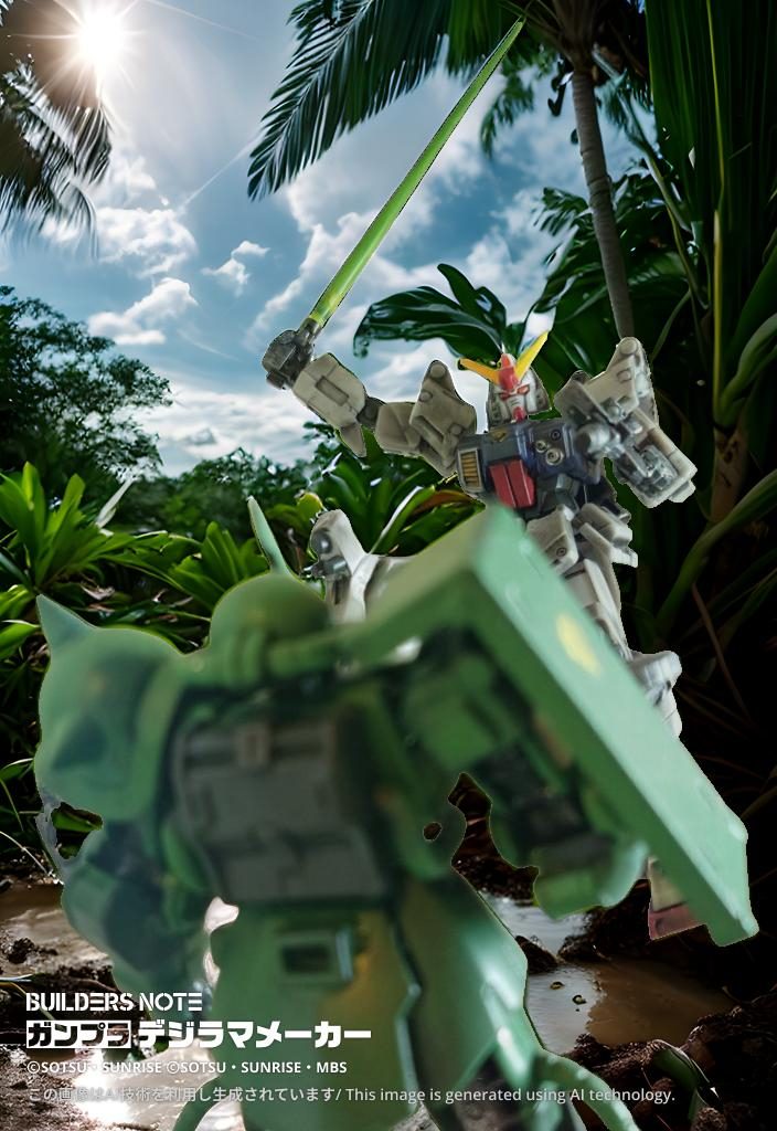 ♪ジオンの奴等は 天使の顔して♪心で爪を 研いでいるのさ♪俺もお前も 名も無い花を♪踏みつけられない 漢になるのさ!