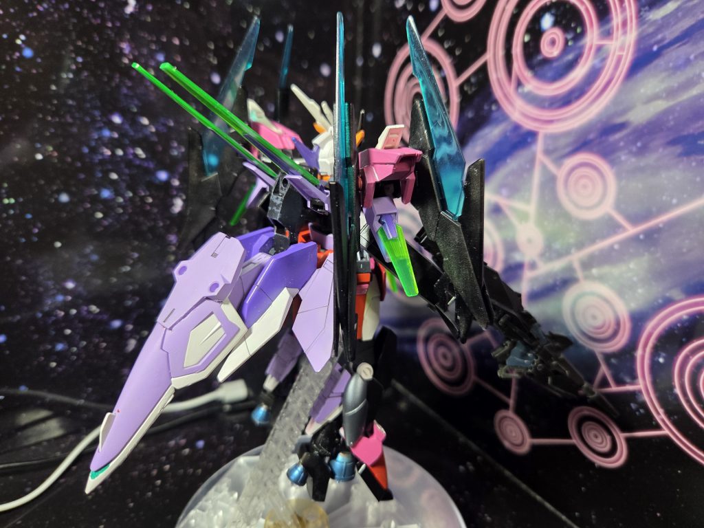 背面バードディフェンサーコアディフェンサーにウイングのシールドとコアシールドを合わせて作成