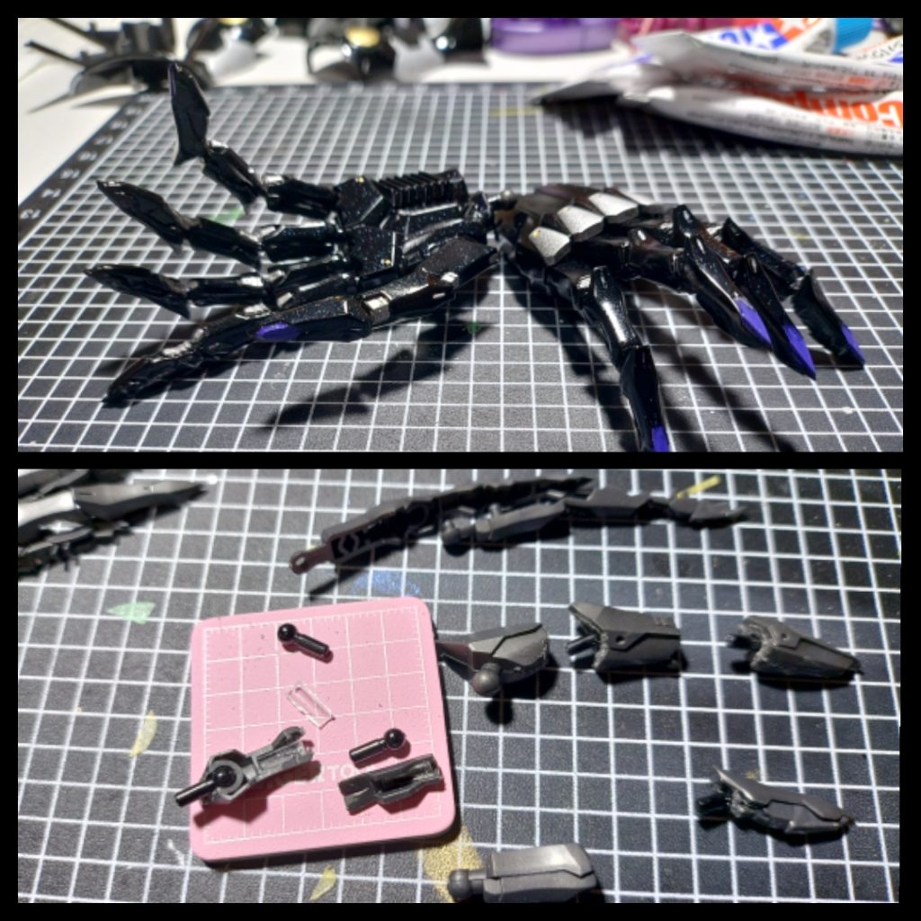 マニピュレーターは前回同様、関節技ボールジョイントミニと、プラパイプで改修しました。