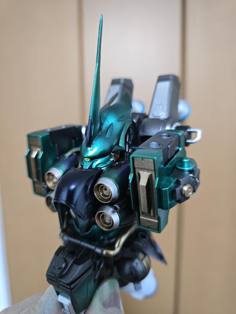 作品名：完成まで後少し…<p>なんとかここまで形になりました…途中腰の接続軸は折れるし、パーツは破損するし、関節は行方不明になる、マスキングは失敗をすると問題だらけでしたが、色味は大分気に入る所になりました！後はスミ入れとデカール、クリア塗装で完成！ [&hellip;]</p>
