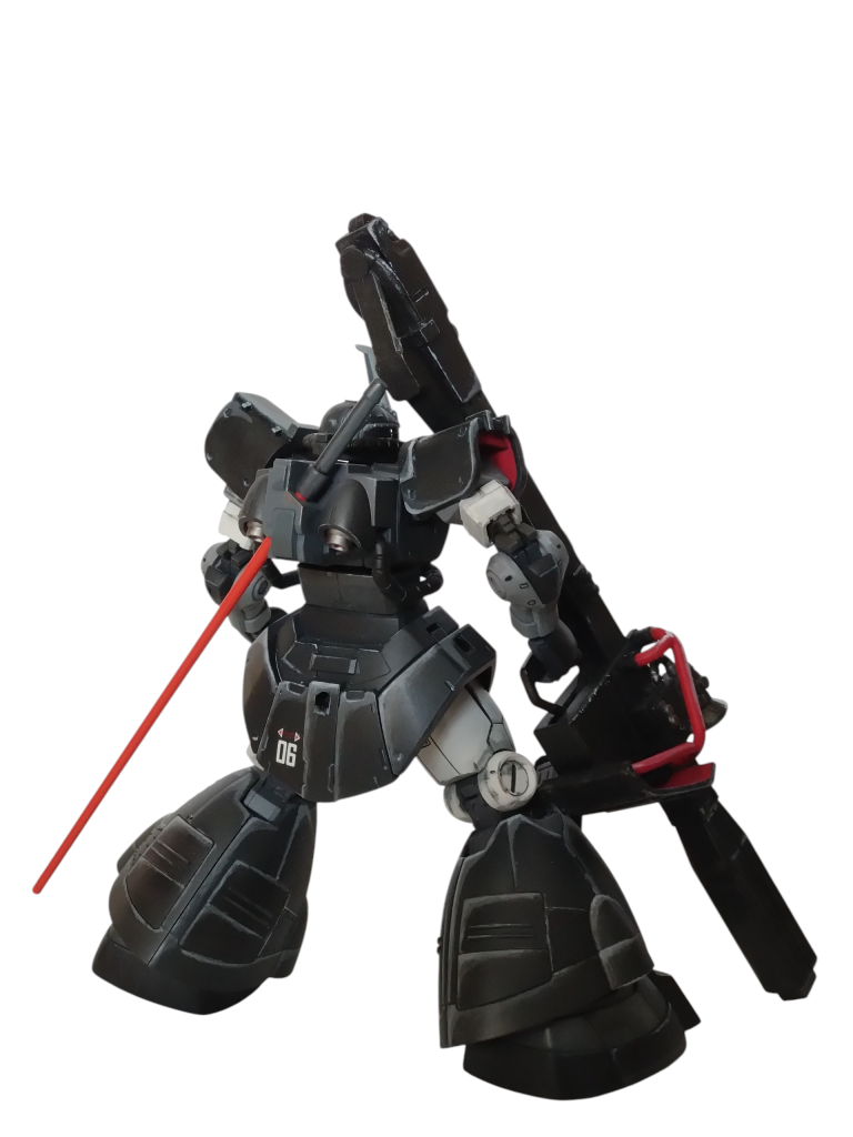 後姿になります。後側の塗装は少し悩みながらやりました。