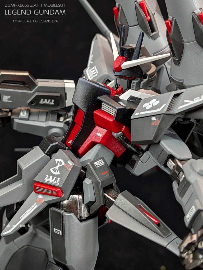 腕とモモはスジボリでディティール追加してみました遠目でみればいい感じです