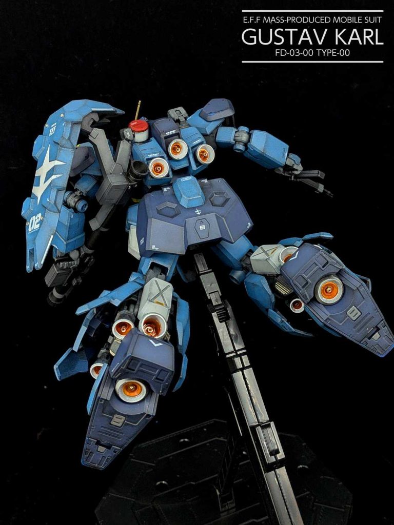 全てのバーニアは塗分け&メタルパーツ装着