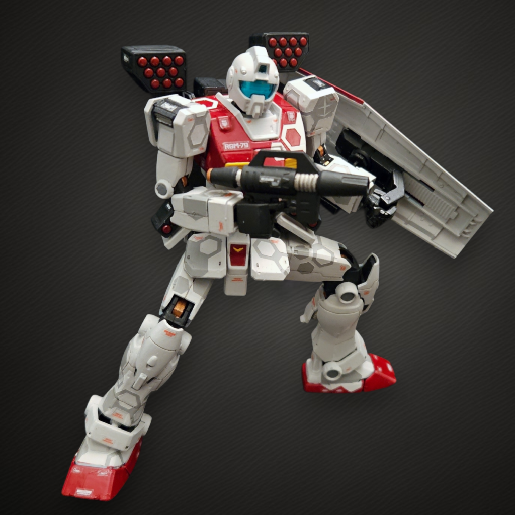 ミサイルポッド装備のスプレーガン攻撃態勢