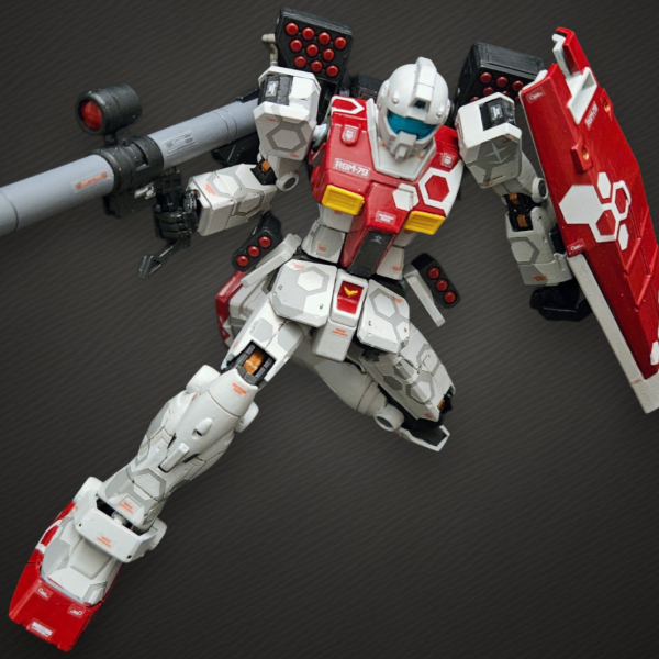 HGジム（ショルダー・キャノン装備/ミサイルポッド装備）ヘックス迷彩仕上げ