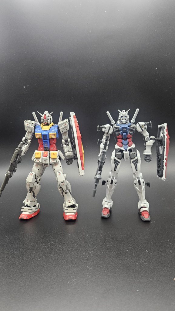 新旧比較　片方はRGなので当然リアルですが。&nbsp;