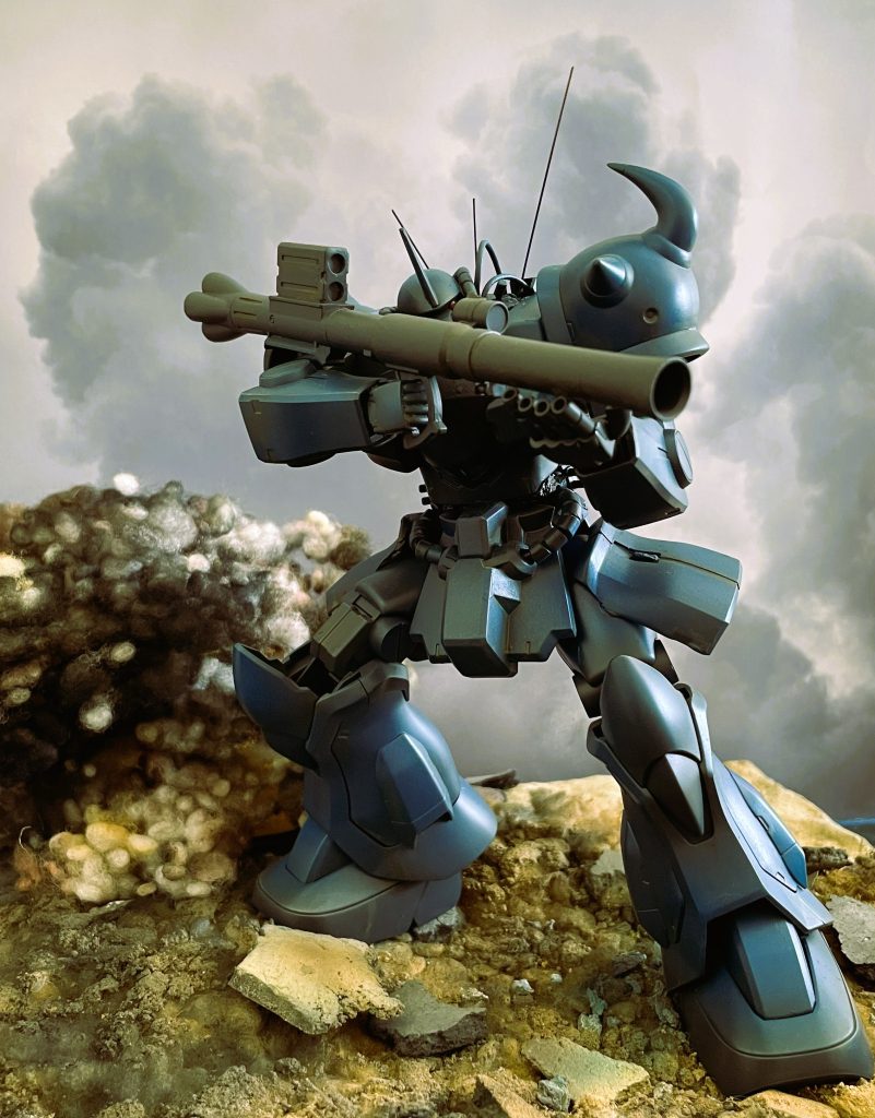 単騎でのショットです。グフはやはり青ですね。