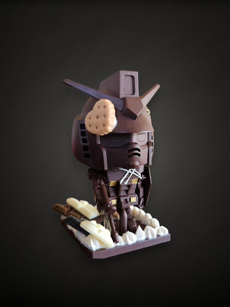 バレンタインにガンプラくんをチョコプラくんに変身！