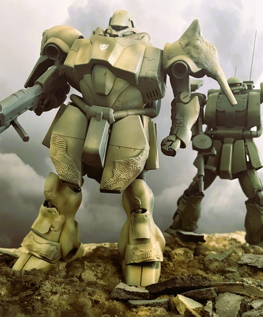 砂漠のベースにて。