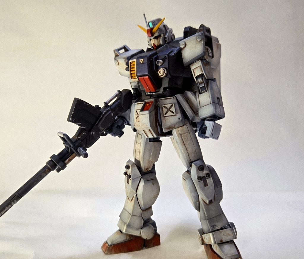 武装は180mmキャノンのみ。輝き撃ちはしないのでシールドも塗っていません。(家でディスプレイする際、邪魔なので…ｗ)