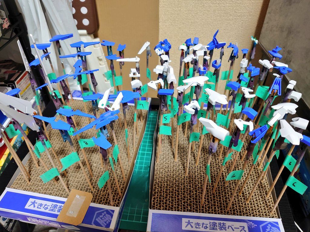 色を全替えして塗装しました。