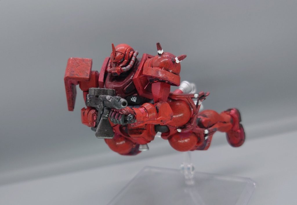 パッケージっぽい感じでこういう左手でライフルを支えるポーズをとらせるの苦手なんですがそういうもん?