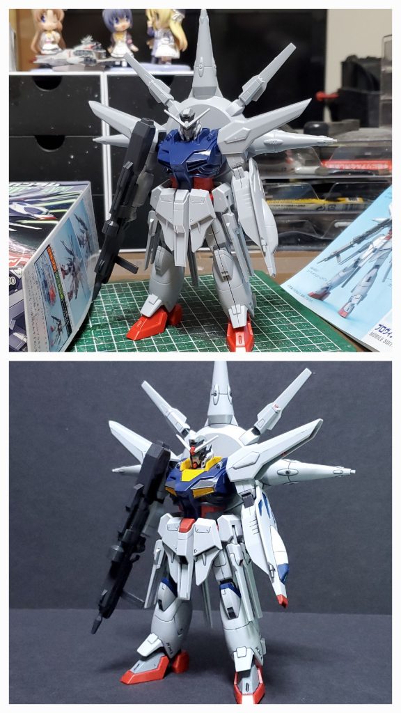 塗装なしと比べるとこんな感じに。