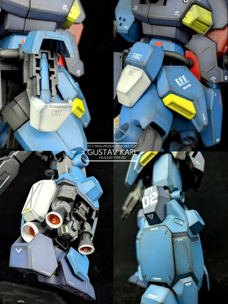 HG 1/144 グスタフ・カール 夜間戦闘仕様 MAX塗り–3枚目/制作者:しうまい