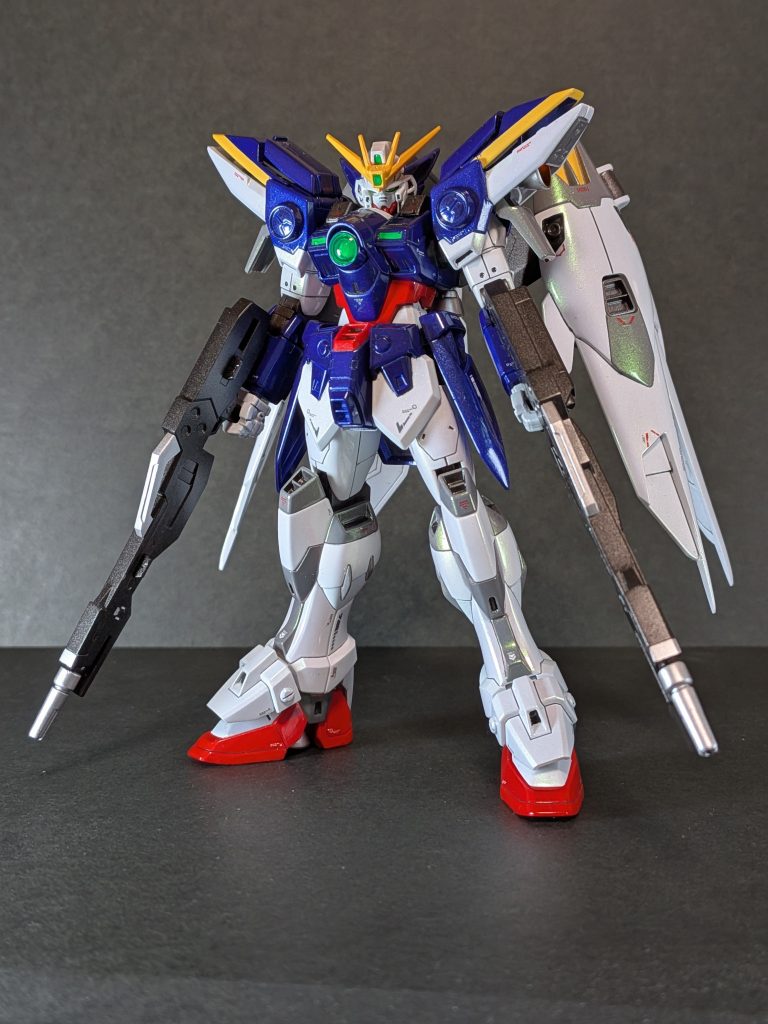 ウイング中心にRGを参考にディテールアップと各部塗分け🖌️EW版カラーで仕上げました&nbsp;