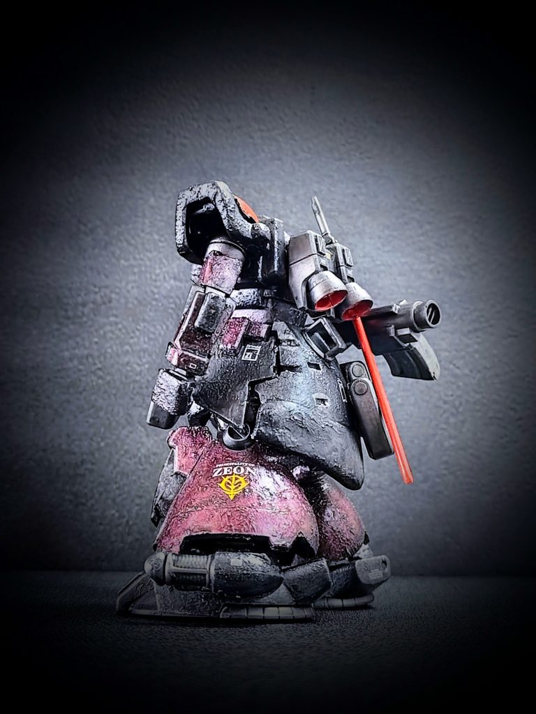 背面カット（別アングル）。太ももがかくれるくらいスカートを巨大にしているのですが、重々しさが個人的にかなり気に入っております(zaku-kao6)