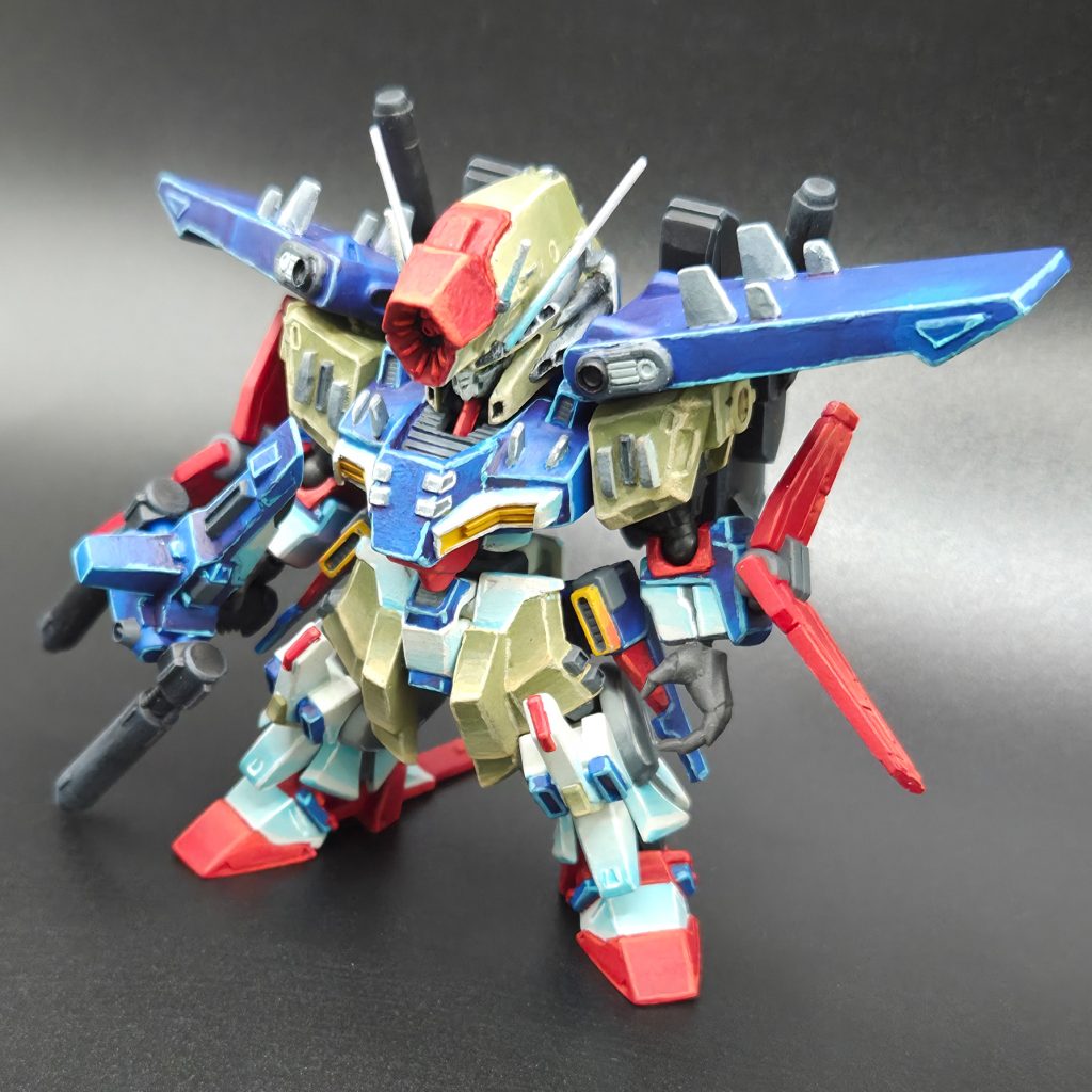 シタデルカラーをグラデーション塗装して仕上げてます。接写すると塗面の厚いのがばれますね。。。汗