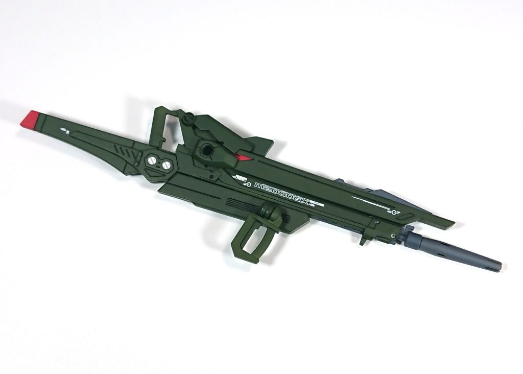 長距離ビームライフル ガルムデスティニーのビーム砲とシナンジュのビームライフルのミキシングでロングレンジライフルを制作しました。&nbsp;以下、ポージングです。