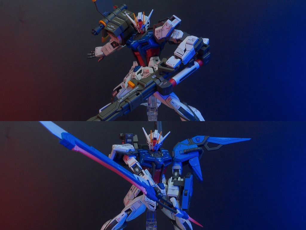 【初投稿】1/144 HG+EG+オプションパーツ パーフェクトストライクガンダム 全塗装–4枚目/制作者:studio_jinkrx78