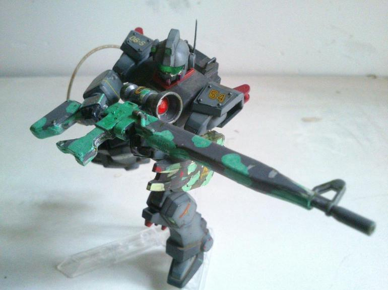 HG•08小隊ジムスナイパー(オリジナル改修+ウェザリング化)