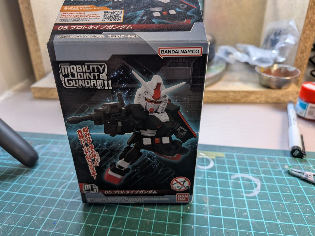 作品名：モビリティジョイント　プロトタイプガンダム<p>ゲルググと一緒に売れ残ってました… 両方買いたかったけど、軍資金の関係でガンダムのみ迎え入れました😓</p>
