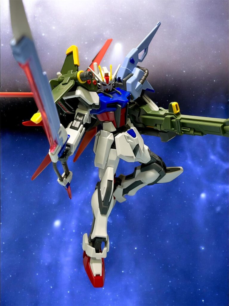 宇宙空間に浮いている感じで。