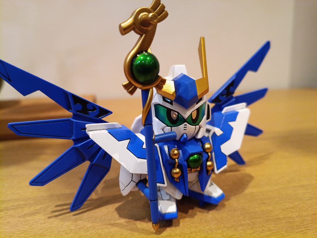 使用カラーが少ないので地味に見えますが、いい青に仕上がりました(gandam-hand2)