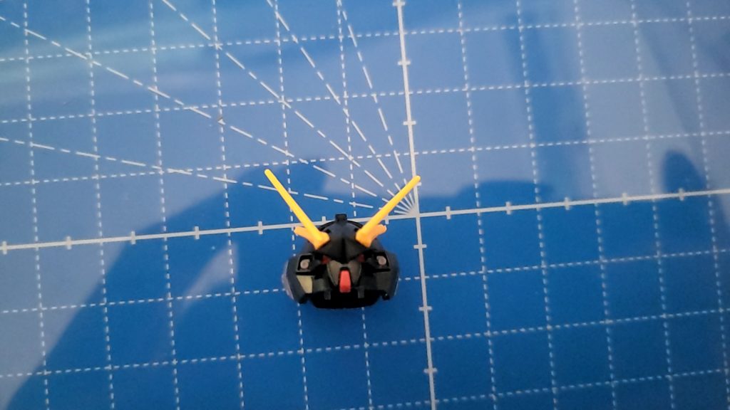 Ξガンダムを参考にブレードアンテナを追加し元のアンテナを短くキット