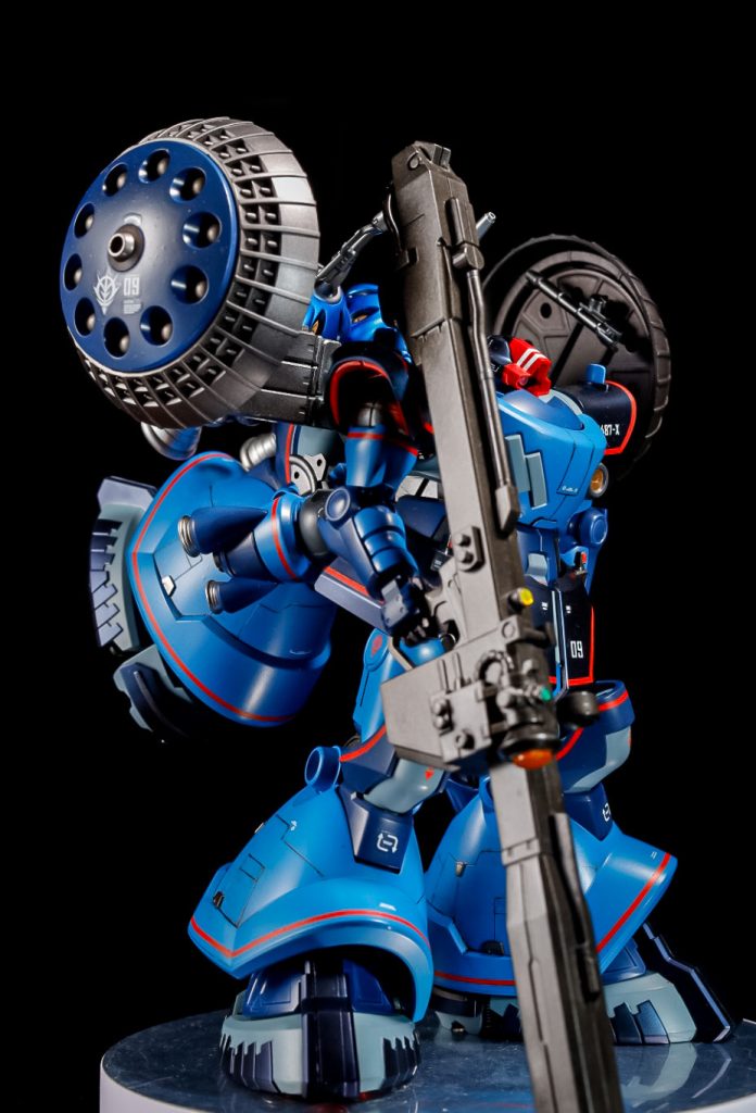 あと、やはりリックドムと言えばビームバズーカ砲ですよね！これは欠かせないので持たせてみました。よく似合ってます！