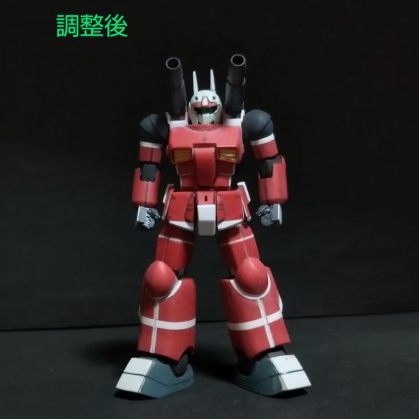 ここでガンキャノンのプロポーション調整確認になります🙏私的にはガンキャノンはこれなんだと思います🤣かなり重装甲感が出たと思います！次からネタ武装の投稿になります🙏（3枚目）