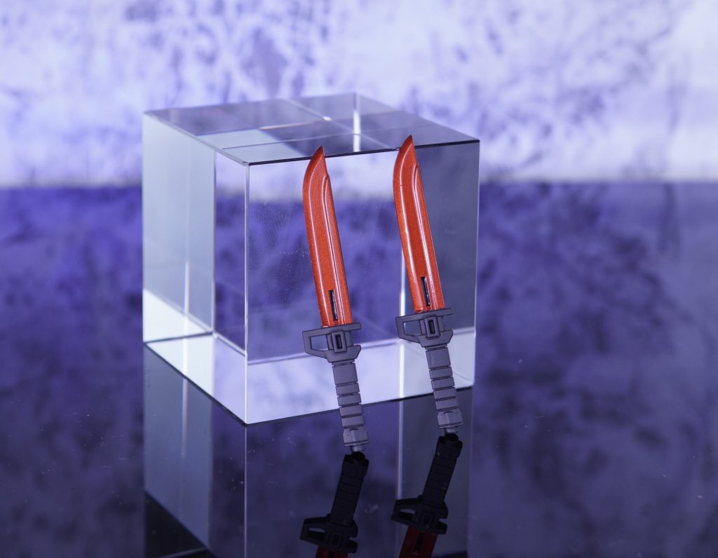 ヒートナイフ単体🔪刀身のみクリア3層→コンパウンドで中研ぎ→クリア2層