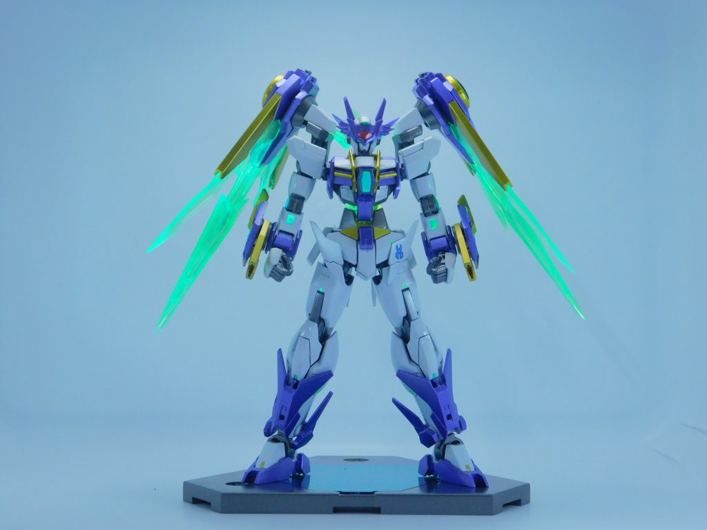 【アークドライヴ展開状態】やはり展開すると印象が一気に変わります。今更ですが、今回初めて蛍光塗料使いました♪