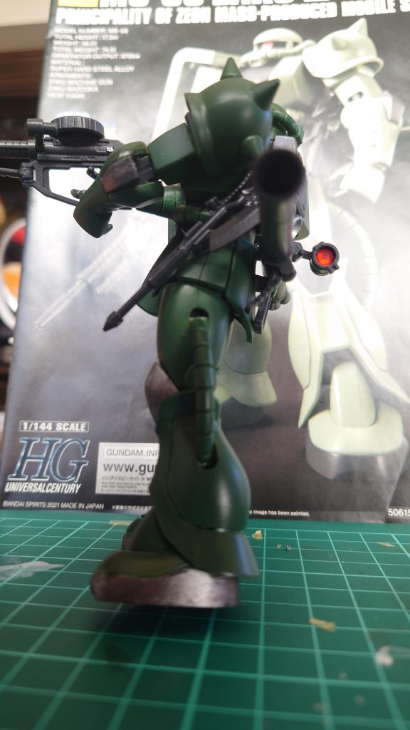 HGザク　缶スプレー筆塗り–3枚目/制作者：amedai５１