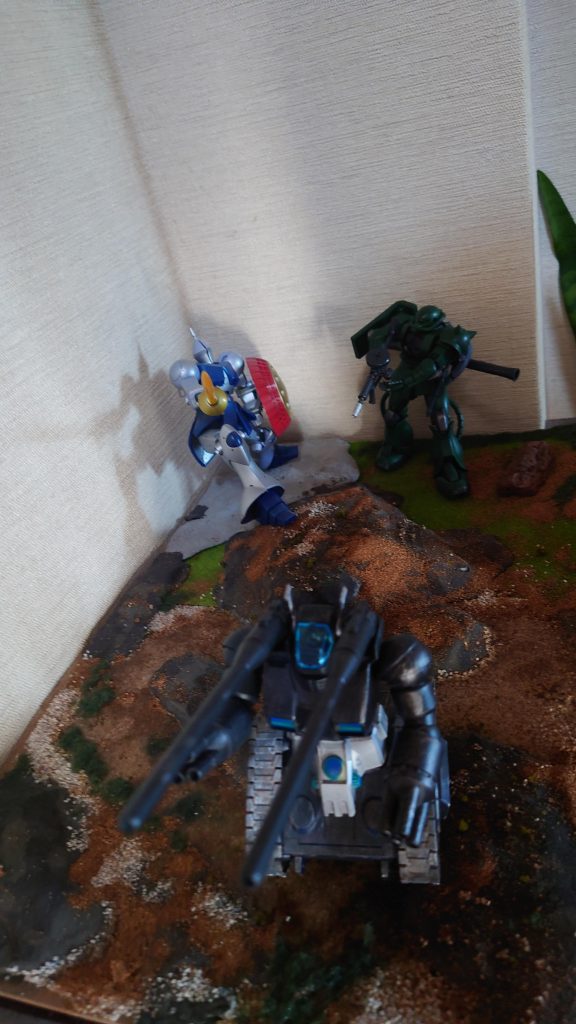 ジオラマ全体像　背後から強襲