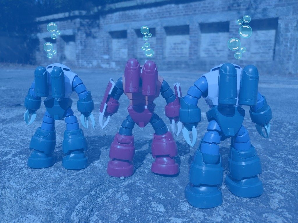 コチラも簡易編集で“ コレは・・・海底遺跡？”な1枚に。