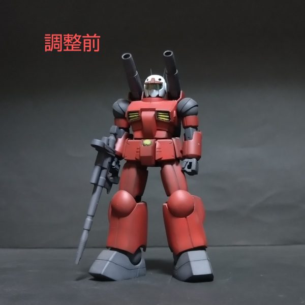 ここでガンキャノンのプロポーション調整確認になります🙏私的にはガンキャノンはこれなんだと思います🤣かなり重装甲感が出たと思います！次からネタ武装の投稿になります🙏（2枚目）