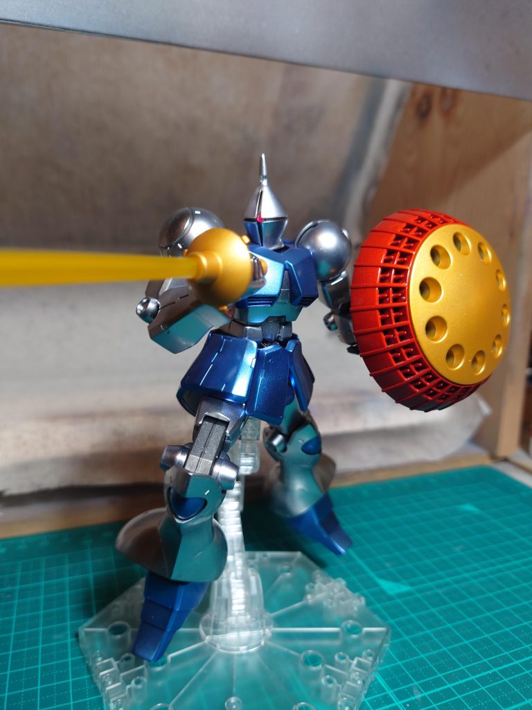 HG　ギャン　シルバー塗装–6枚目/制作者：フィン工房