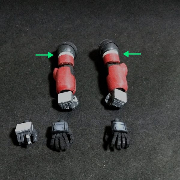 ガンキャノン腕部加工