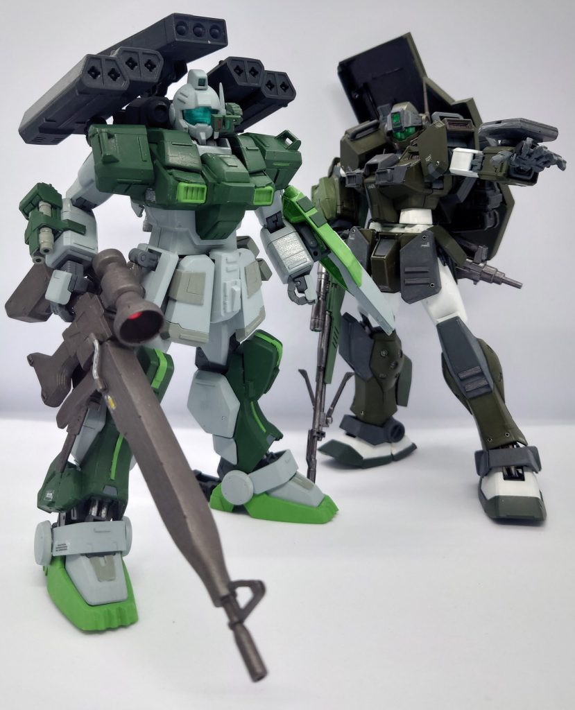 オマケ1以前作成したジムスナイパーIIパイセンと記念撮影