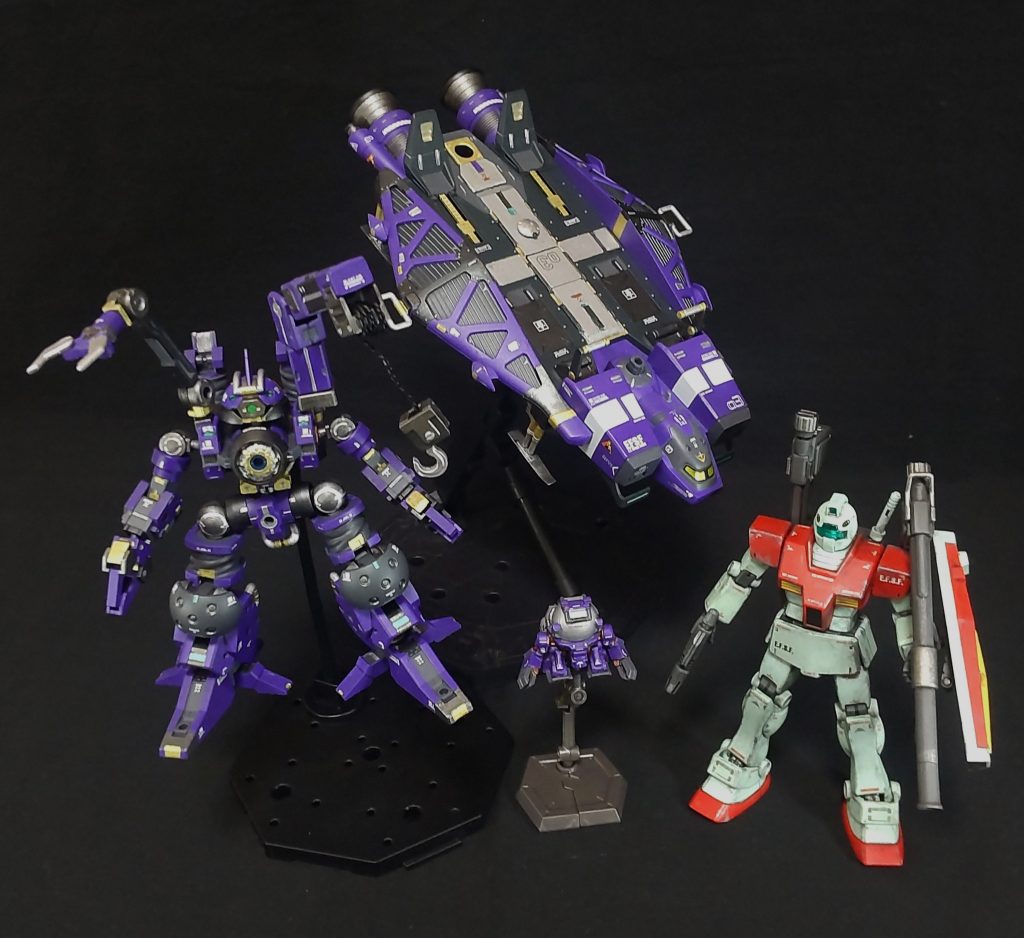 最後は、今回の全機体で撮影。ジムは過去作のヨゴレジム。89式ベースジャパーのアレンジシリーズはまだまだ続きます😁。最後まで見て頂きありがとうございました。