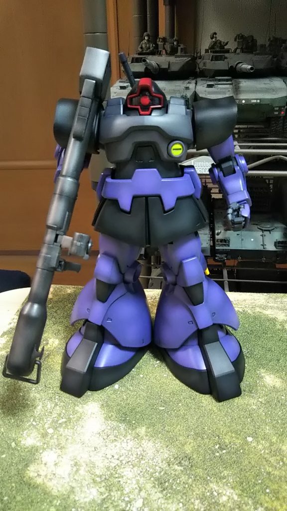 正面、いつもの塗装も大分効率化できてきました💦あっさりした機体になりました💦