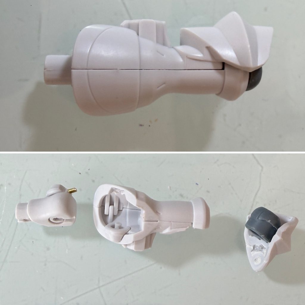 かなり合わせ目消しが難しいパーツが多かったです…腕が一番苦労しました。