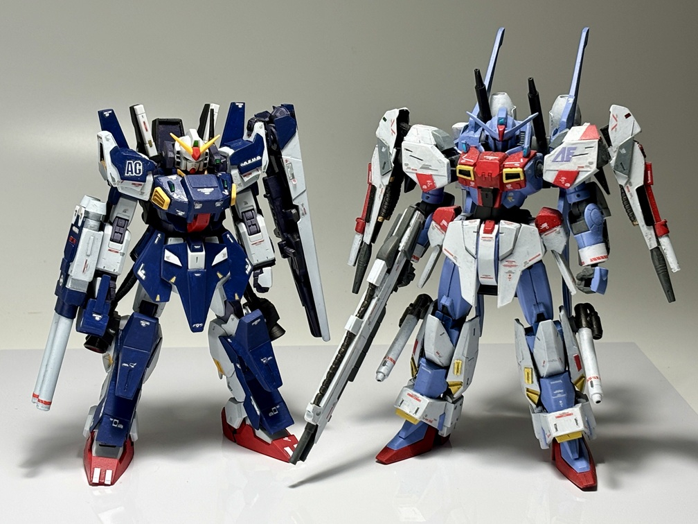 直接の関係はなさそうですが、ナンバーは近いフルアーマーガンダムMk-IIIの自作品とパシャリ。フルアーマー ガンダム Mk-III 風https://gumpla.jp/hg/2088697